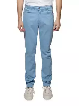 Хлопковые джинсы узкого кроя Brando Monfrre, синий