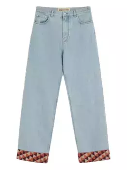 Хлопковые джинсы VALENTINO GARAVANI, синий