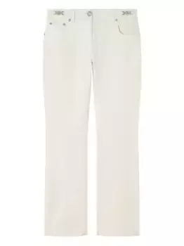 Хлопковые джинсы VERSACE, белый