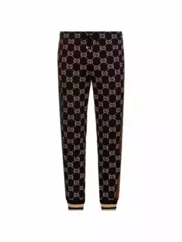 Хлопковые джоггеры GG Supreme Gucci, черный