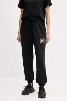 Хлопковые джоггеры Graphic Jogger Adidas Originals, черный