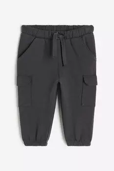 Хлопковые джоггеры H&M, серый