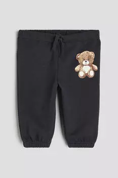 Хлопковые джоггеры H&M, серый