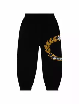 Хлопковые джоггеры Oak Leaf Burberry, черный