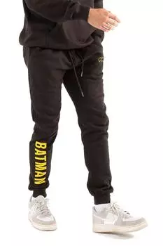 Хлопковые джоггеры с контурным логотипом Бэтмена DC Comics, черный