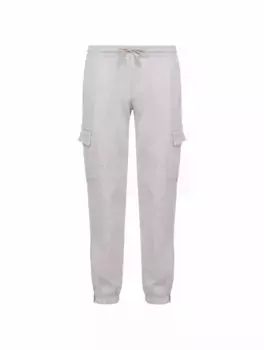 Хлопковые джоггеры с кулиской Eleventy, серый