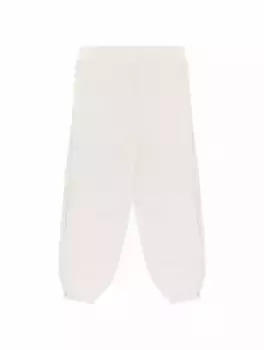 Хлопковые джоггеры с лампасами Stella McCartney, белый