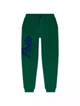Хлопковые джоггеры с логотипом Ralph Lauren, зелёный