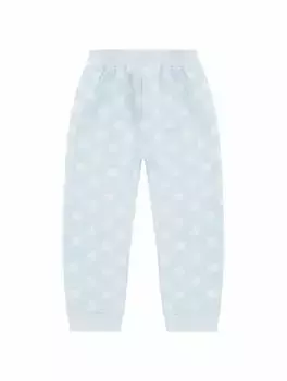 Хлопковые джоггеры с монограммой Dolce&Gabbana, синий