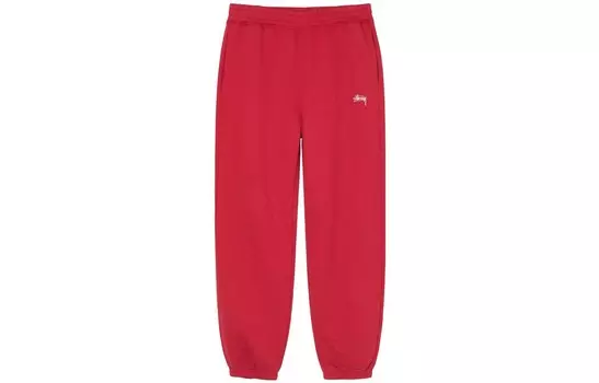 Хлопковые джоггеры Stssy с вышитым логотипом Stussy, синий