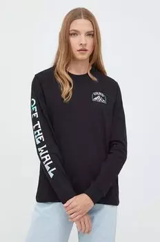 Хлопковые фургоны с длинными рукавами Vans, черный