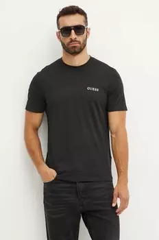 Хлопковые футболки, 3 пары Guess, черный