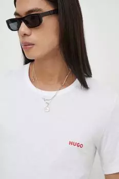 Хлопковые футболки, 3 пары Hugo, белый