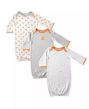 Хлопковые халаты унисекс для малышей, коала, 0–6 месяцев Luvable Friends, серебряный