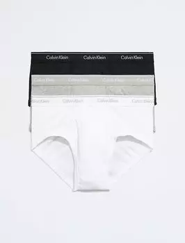 Хлопковые классические трусы из 3 пар Calvin Klein, мульти