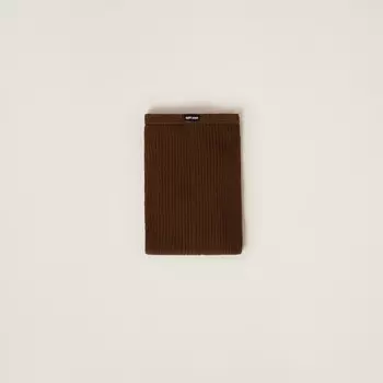 Хлопковые колготки Miu Miu, коричневый