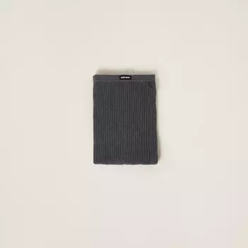 Хлопковые колготки Miu Miu, серый