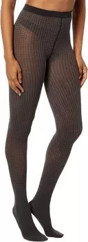 Хлопковые колготки Wolford, цвет Black/Hematite