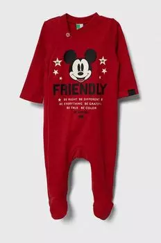 Хлопковые комбинезоны для новорожденных United Colors of Benetton, красный