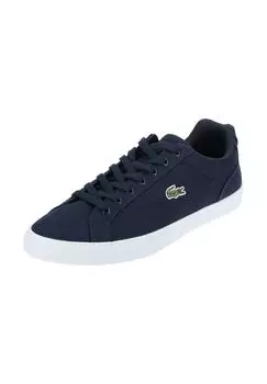 Хлопковые кроссовки LACOSTE, темно-синий
