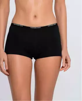 Хлопковые кюлоты с резинкой Punto Blanco, черный