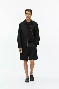 Хлопковые льняные шорты со шнуровкой ARKET