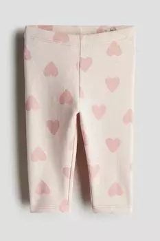 Хлопковые леггинсы H&M, мультиколор