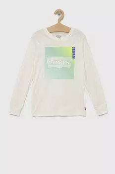 Хлопковые лонгсливы Levi's для детей., белый