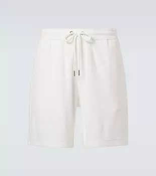 Хлопковые махровые шорты Moncler, Silk White