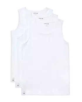 Хлопковые майки Lacoste, 3 шт, белый