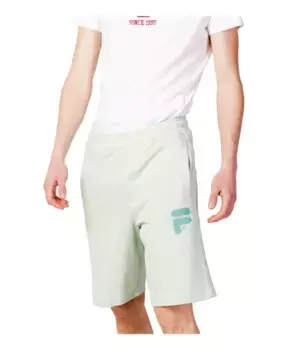 Хлопковые мужские шорты Fila, зеленый