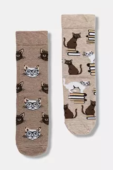 Хлопковые носки 2 пары Medicine, бежевый