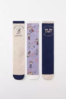 Хлопковые носки GENERIC SOCKS PACKS 3 пары Women'Secret, темно-синий