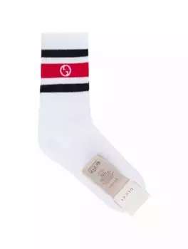 Хлопковые носки Interlocking G Gucci, белый