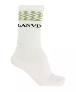 Хлопковые носки Lanvin, бежевый