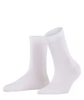 Хлопковые носки на ощупь Falke, белый