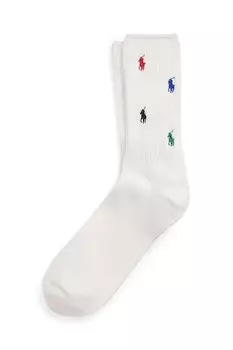 Хлопковые носки Polo Ralph Lauren, белый