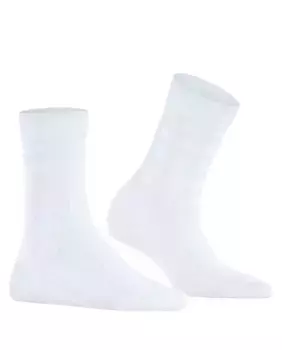 Хлопковые носки с геометрическим принтом Falke, белый