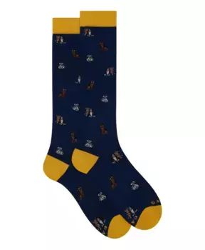 Хлопковые носки с мотивом собаки Gallo, мультиколор