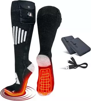 Хлопковые носки с подогревом на батарейках ActionHeat 5 В