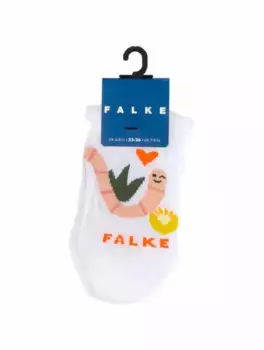 Хлопковые носки с принтом Falke, белый