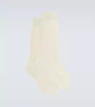 Хлопковые носки Scritto Berluti, бежевый