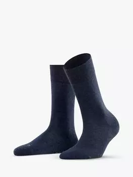 Хлопковые носки Sensitive London до щиколотки FALKE, темно-синий меланж
