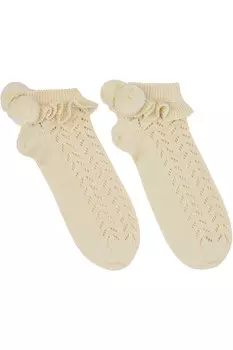 Хлопковые носки Valentino, цвет birch