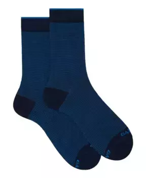 Хлопковые носки в голубую полоску Gallo, мультиколор