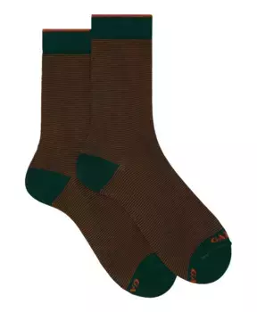 Хлопковые носки в оранжевую полоску Gallo, мультиколор