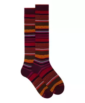 Хлопковые носки в полоску фуксии в горошек Gallo, мультиколор