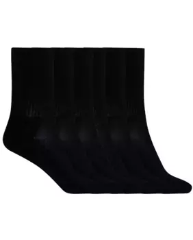 Хлопковые носки в рубчик Basix, 6 шт Punto Blanco, черный