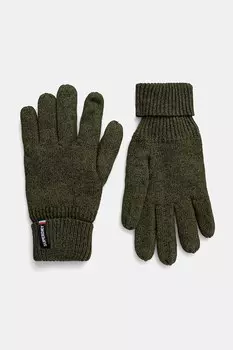 Хлопковые перчатки Superdry, зеленый