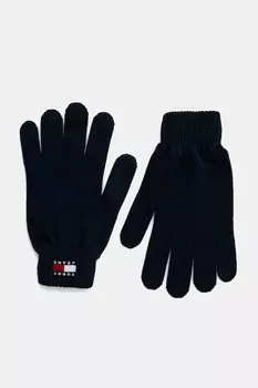 Хлопковые перчатки Tommy Jeans, темно-синий